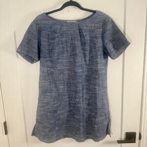 EUC Urban Renewal Blue Chambray Tunic Top with Pockets M